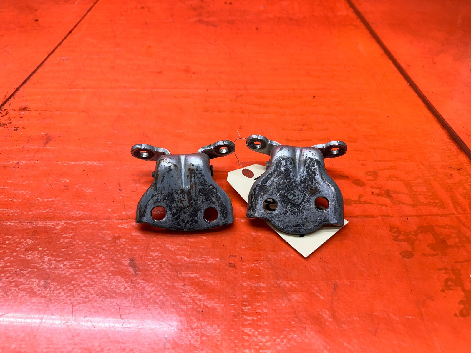 96 00 HONDA CIVIC 4D RIGHT PASSENGER REAR DOOR HINGES PAIR OEM #1955