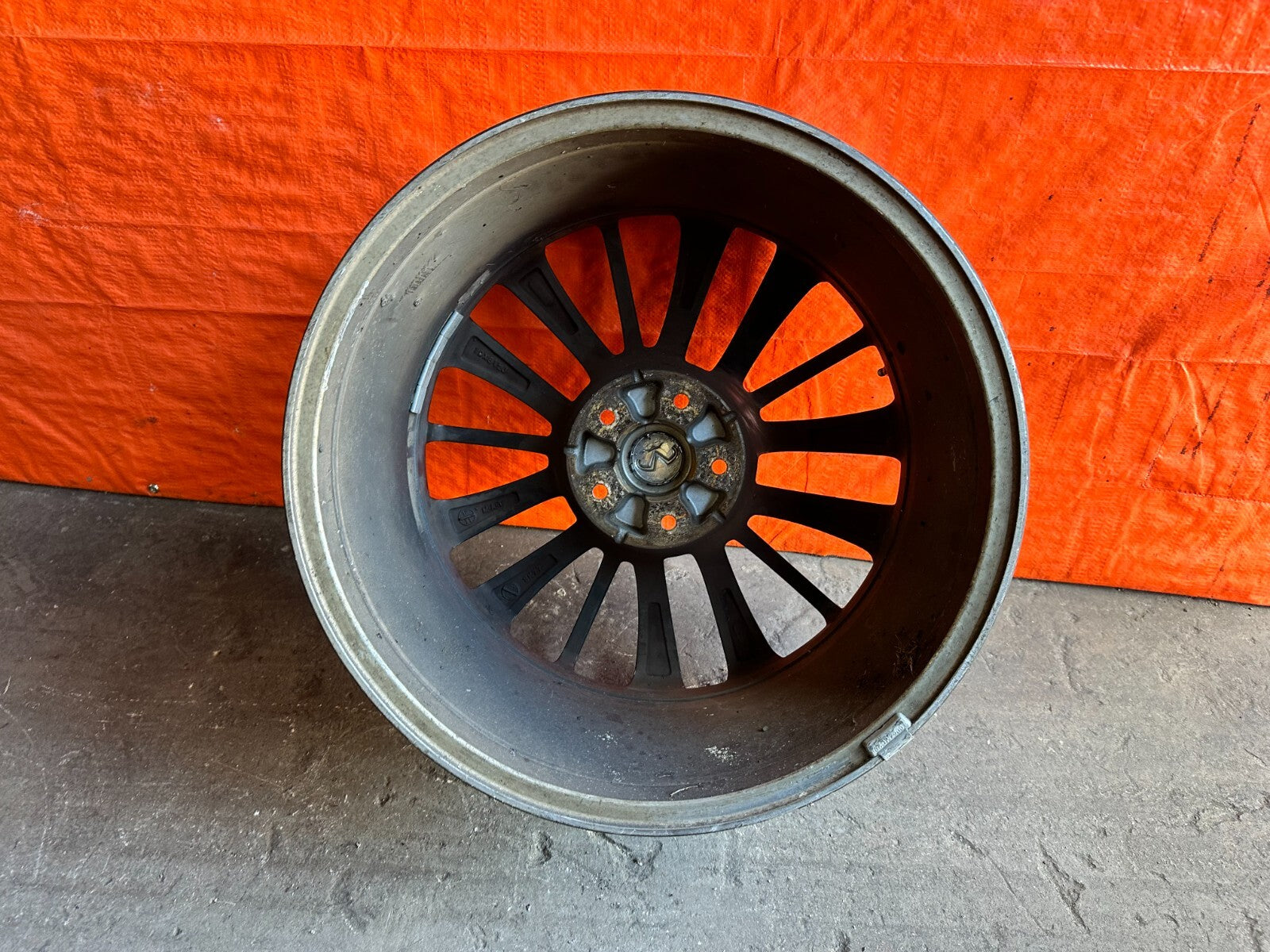 08 15 INFINITI G37 Q60 15 SPOKE ENKEI MODEL FRONT WHEEL RIM   OEM FACTORY 278 111