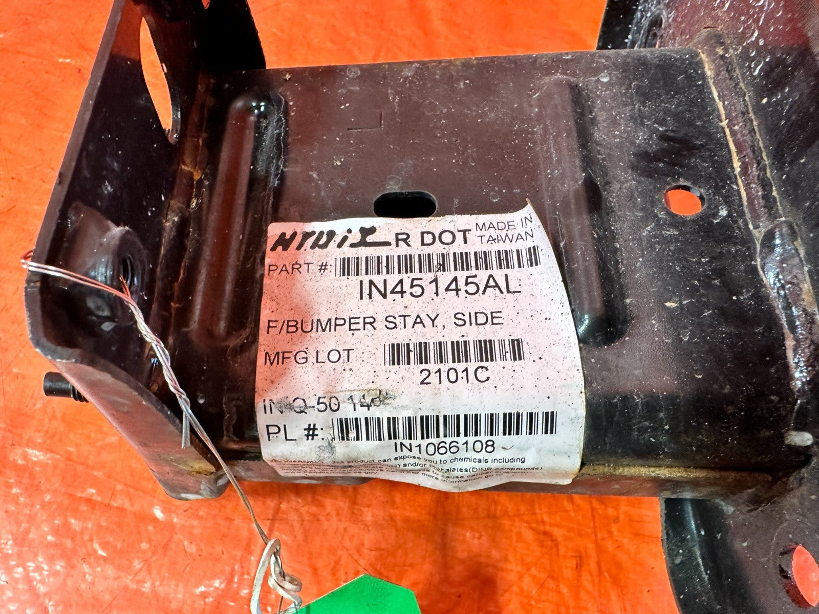 14 23 INFINITI Q50   DRIVER LEFT   FRONT CHASSIS RADIATOR SUPPORT FRAME RAIL 3161