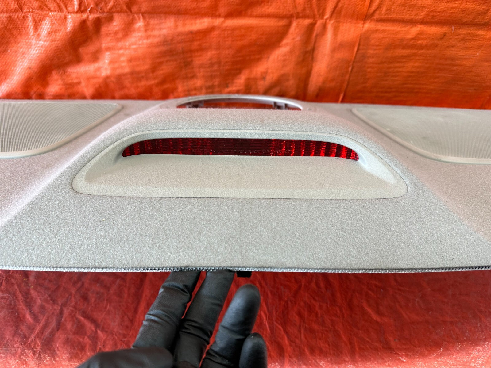 09 14 ACURA TSX   REAR UPPER TRUNK TRIM / SPEAKER COVER   GRAY COLOR   OEM #2334