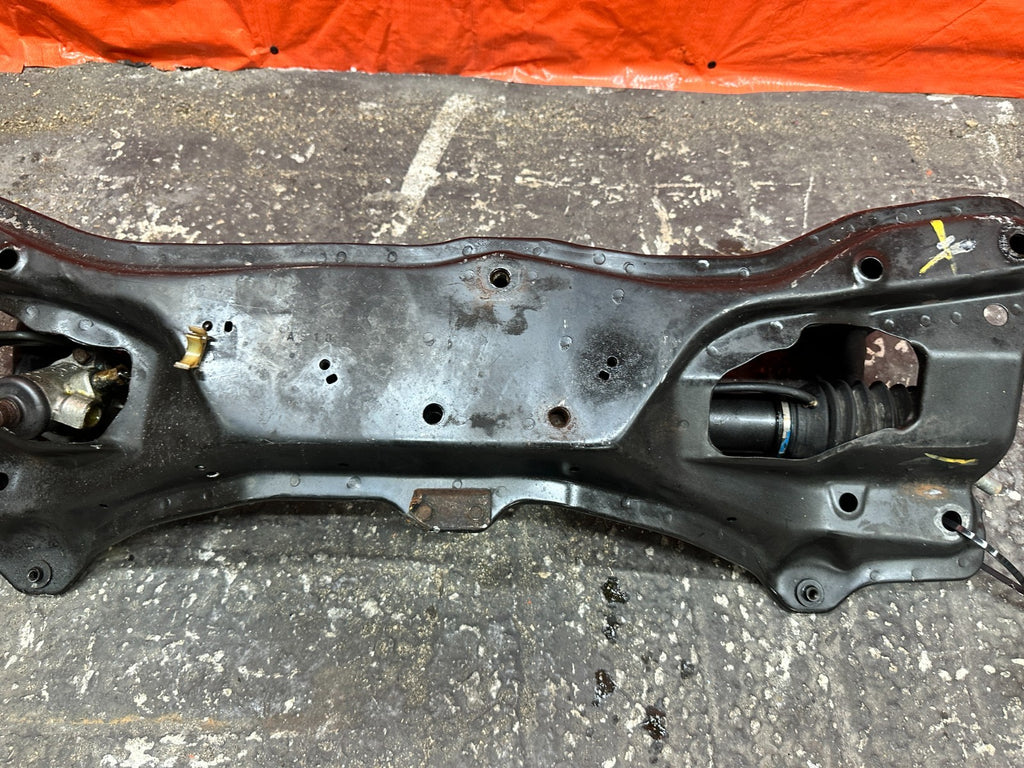 97 01 HONDA PRELUDE 2.2L FRONT SUBFRAME K MEMBER W/ POWER STEERING RACK OEM #33513
