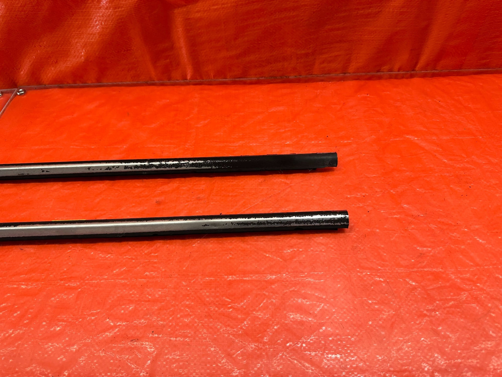 96 00 HONDA CIVIC COUPE HATCH EXTERIOR DOOR WINDOW GLASS TRIM SET LEFT RIGHT 1814