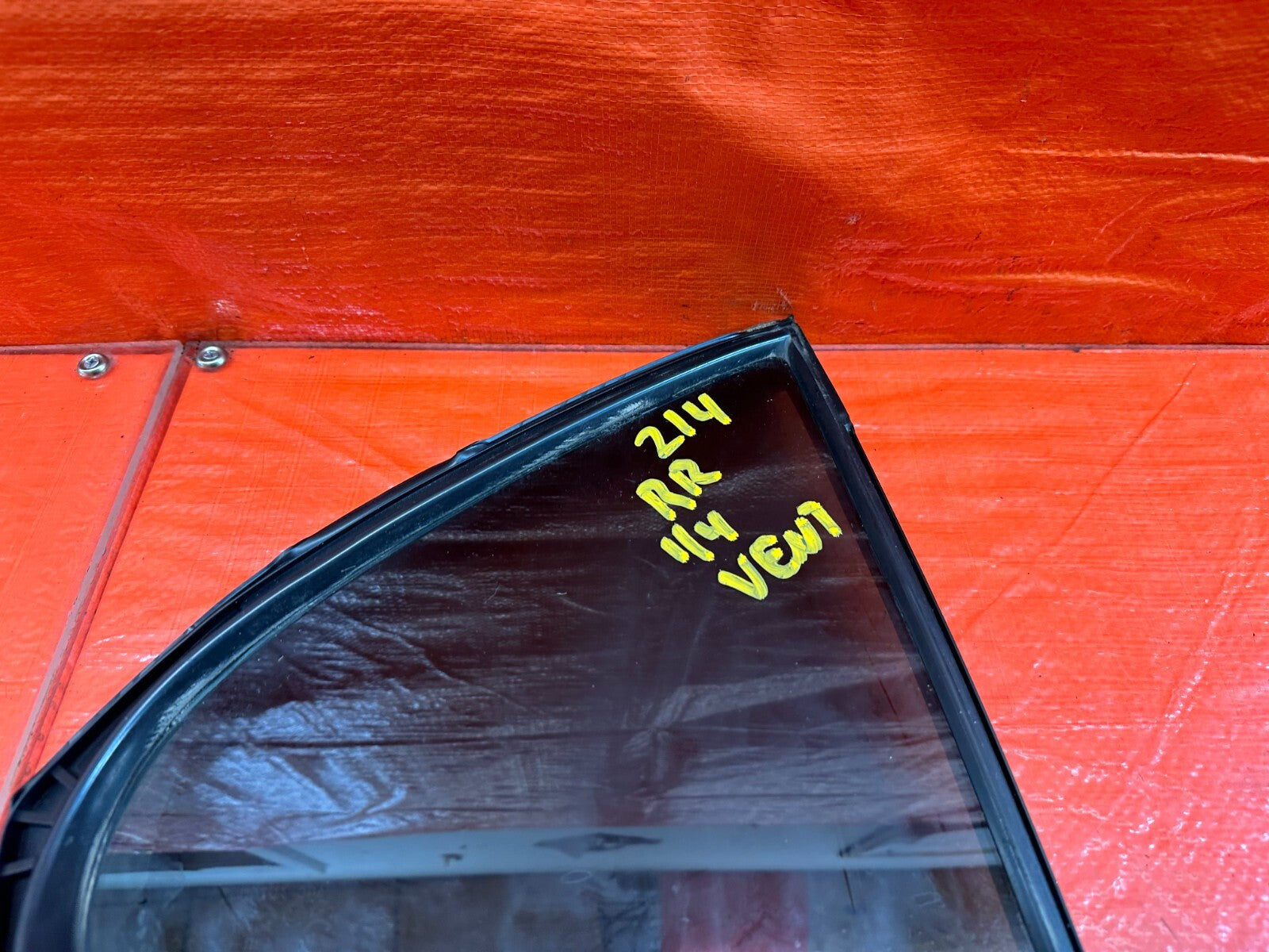 08 15 LANCER EVOLUTION X EVO 10  RIGHT REAR 1/4 QUARTER GLASS WINDOW 2147