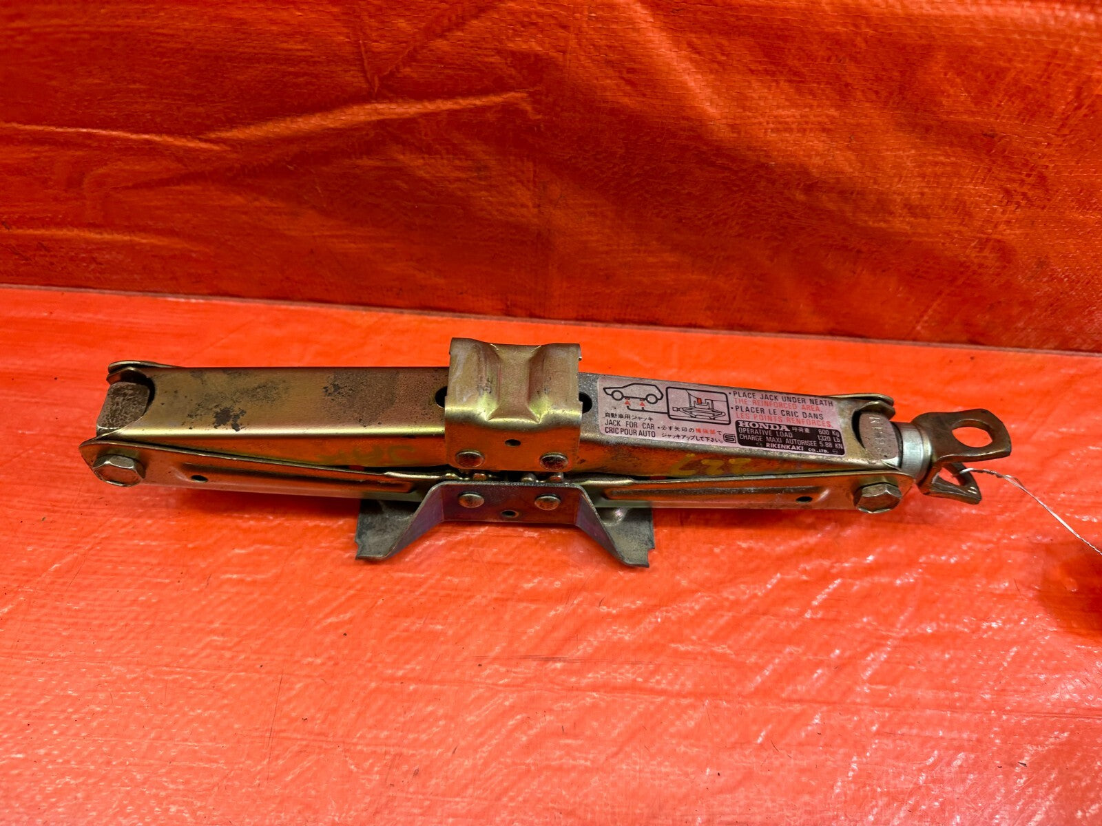 92 00 HONDA CIVIC   SPARE TIRE PANTOGRAPH / SCISSOR JACK   OEM #2275