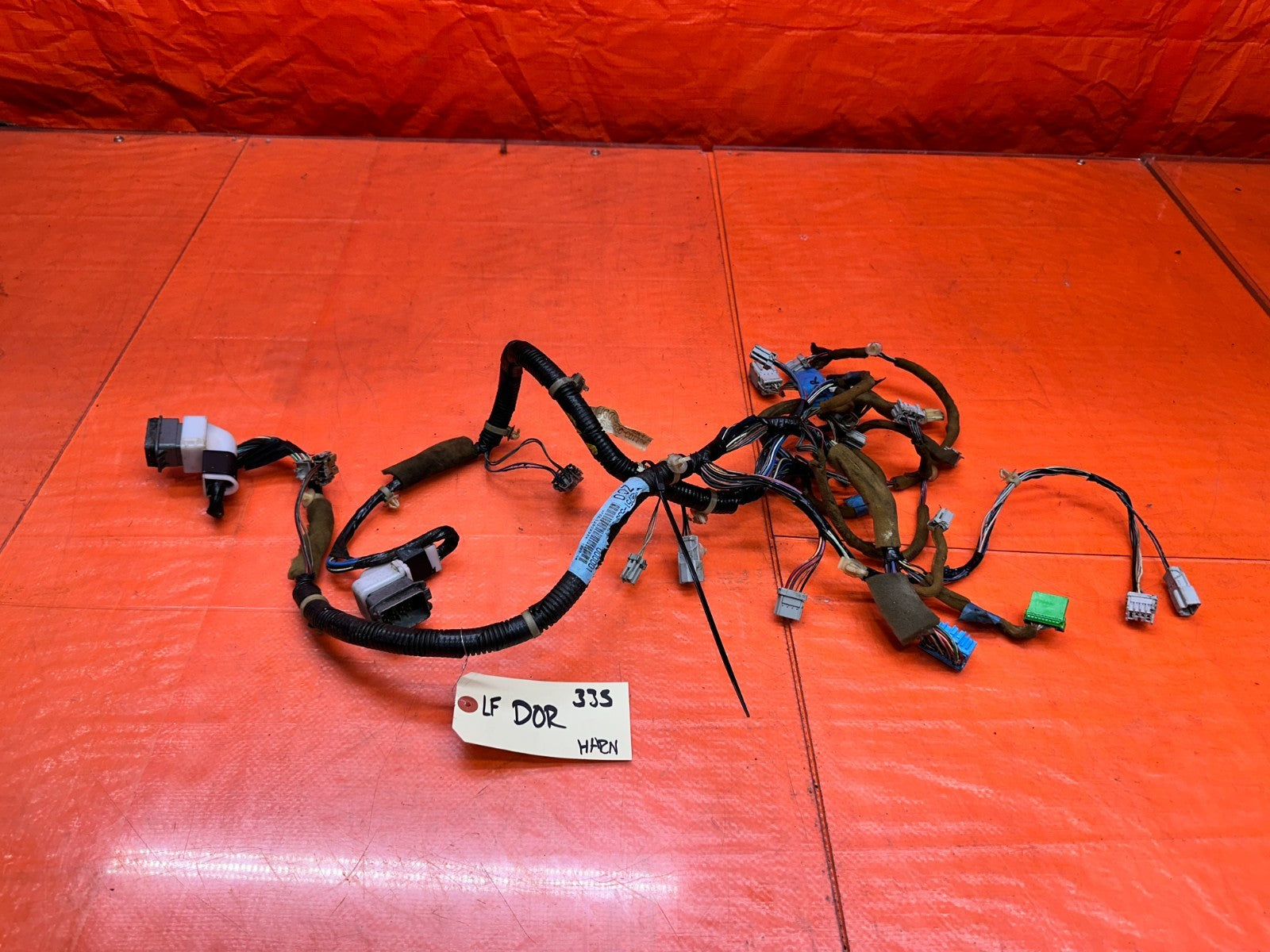 97 01 HONDA PRELUDE 2.2L DRIVER PASSENGER DOOR WIRING HARNESS CABLE L R OEM #3350