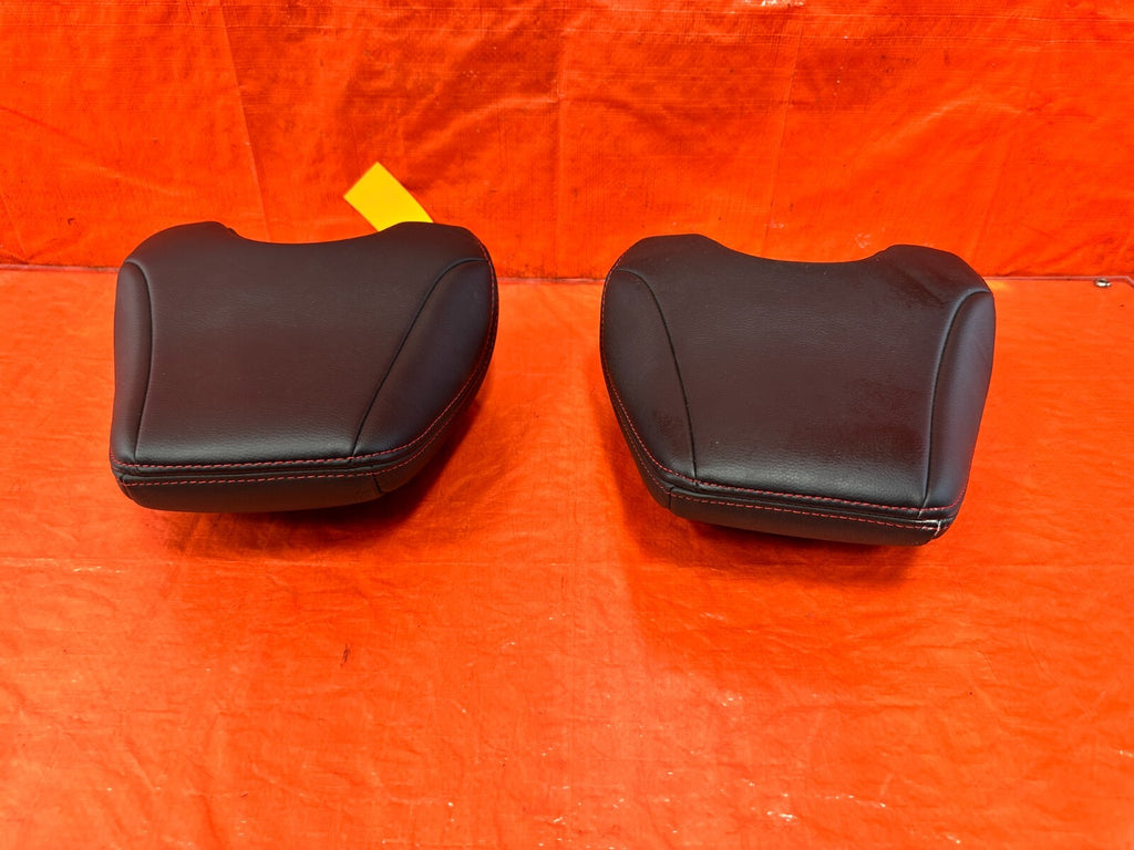 13 20 SUBARU BRZ   FRONT SEAT HEAD REST SET LEFT AND RIGHT  LEATHER   OEM #2927
