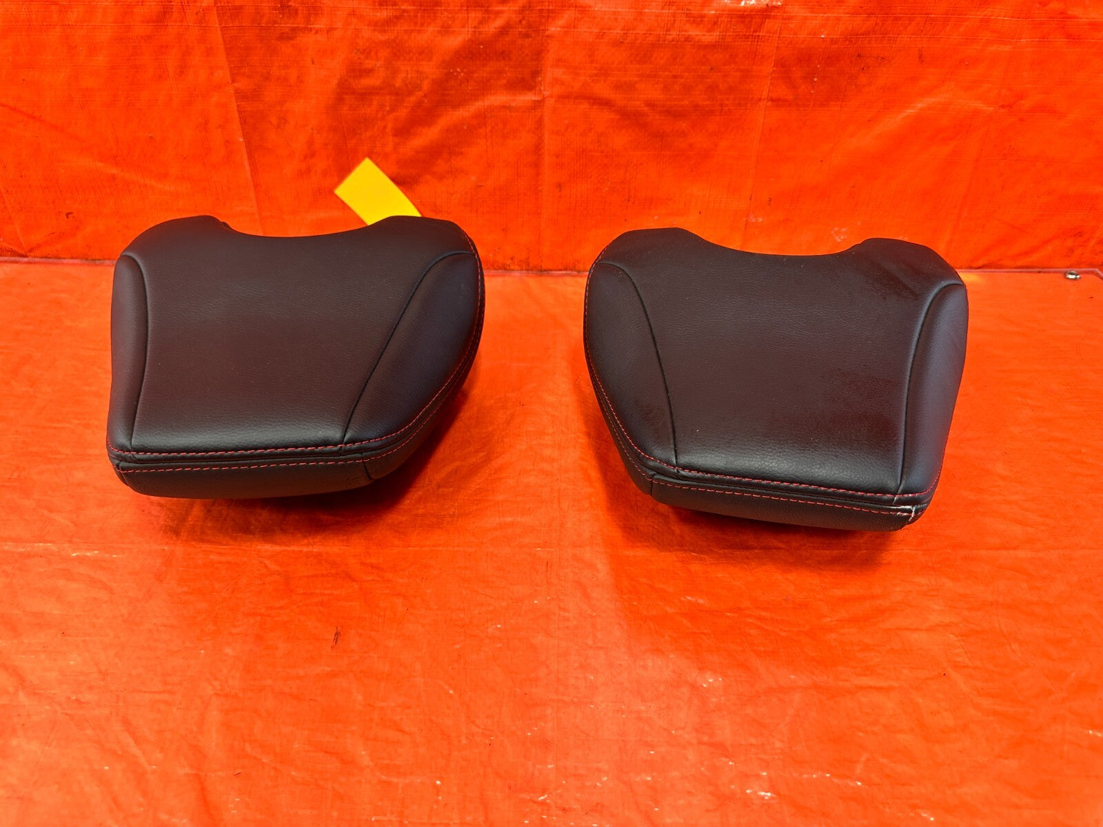 13 20 SUBARU BRZ   FRONT SEAT HEAD REST SET LEFT AND RIGHT  LEATHER   OEM #2927