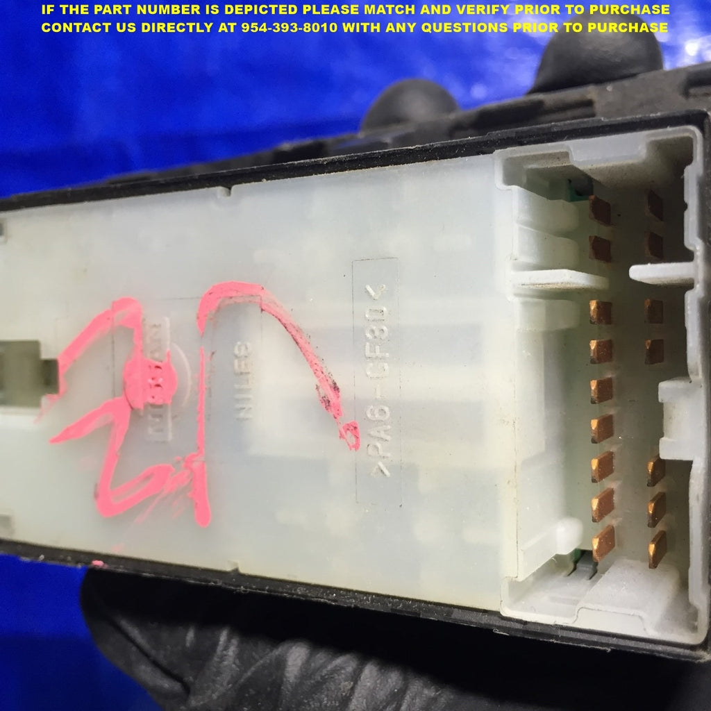 OEM 2004 2005 2006 2007 2008 NISSAN MAXIMA PASSENGER RIGHT FRONT WINDOW SWITCH 4