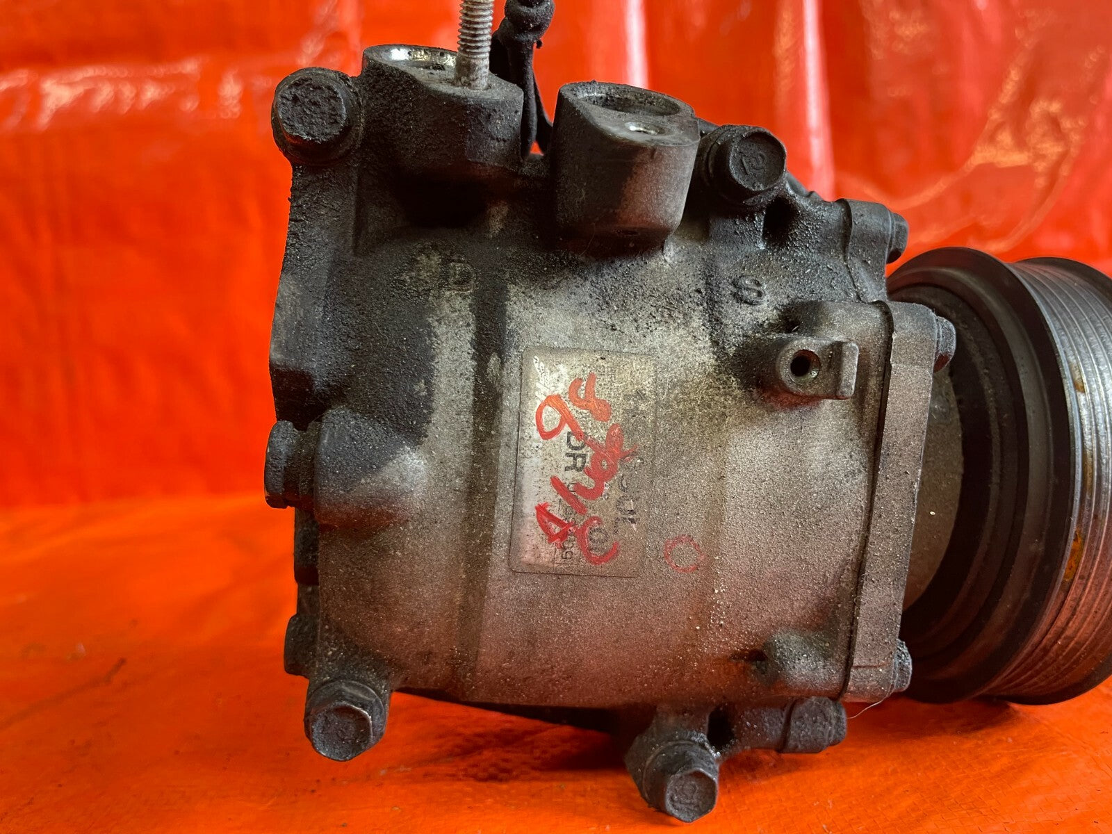 97 01 HONDA PRELUDE   HVAC AIR CONDITIONING AC COMPRESSOR W/ BOLTS   OEM FACTORY3