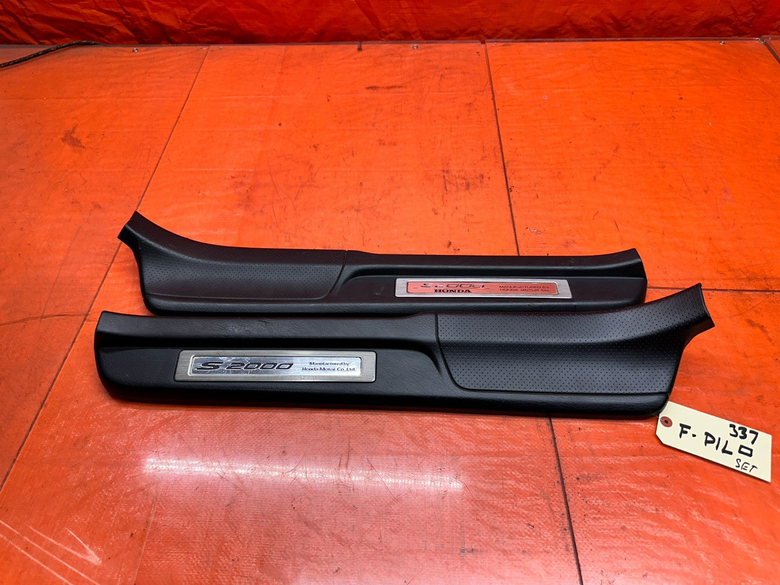00-09 HONDA S2000 AP1 AP2 INTERIOR FLOOR PILLAR PLASTIC TRIMS PAIR OEM #3370