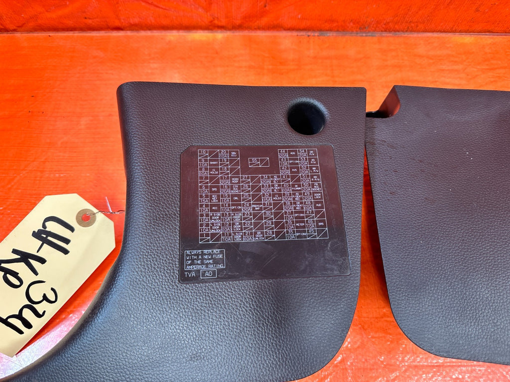 18 22 HONDA ACCORD 1.5L   LEFT AND RIGHT INTERIOR KICK PANELS   BLACK   OEM #3247