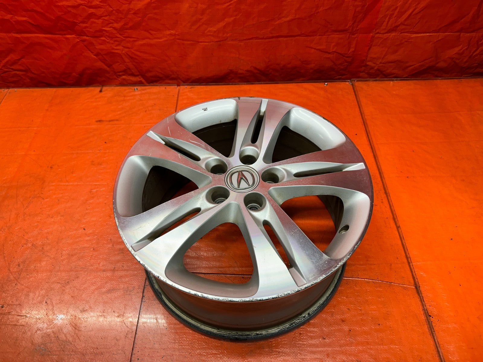 09 14 ACURA TSX V6 18 INCH 5 SPOKE ALLOY WHEEL RIM 18x8 5x114.3 OEM FACTORY0