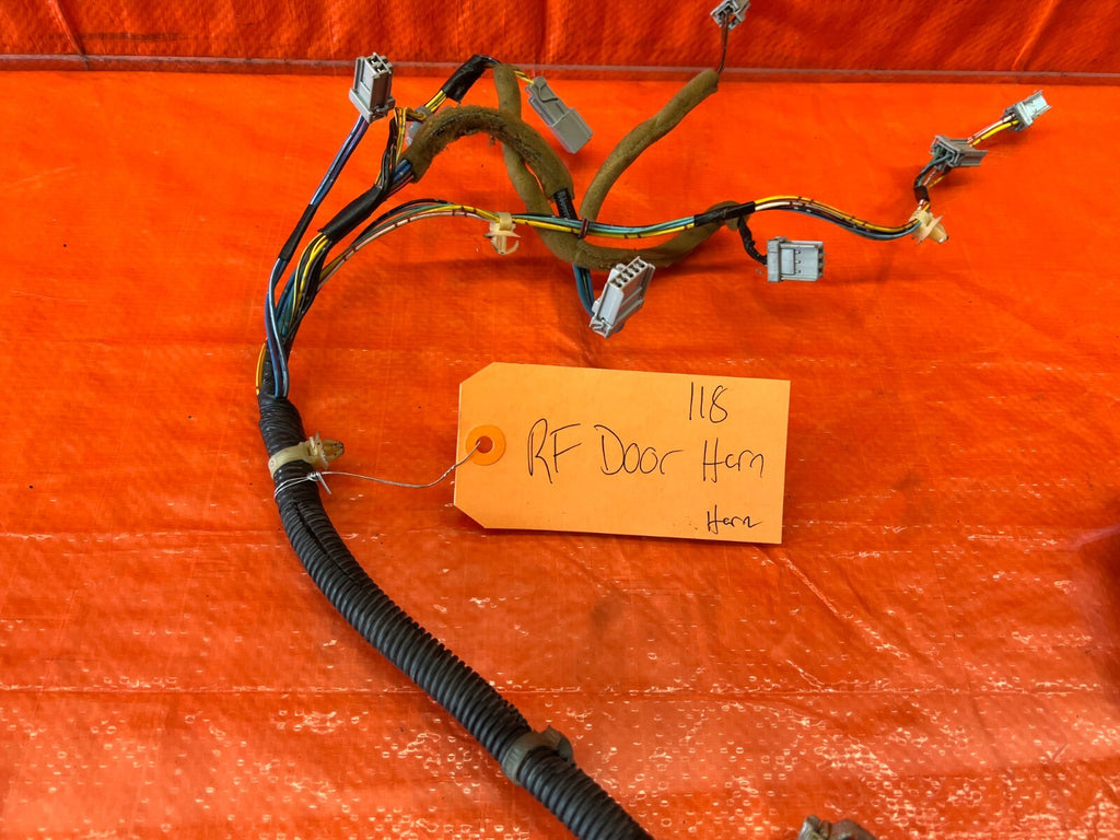 96 01 INTEGRA SEDAN PASSENGER RIGHT FRONT DOOR WIRING HARNESS WIRE LOOM OEM #1187