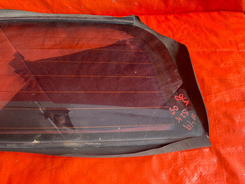 02 09 HONDA S2000   SOFT TOP CONVERTIBLE   GENUINE REAR GLASS W/ HONDA STAMP OEM4