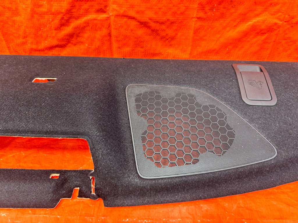 17 20 INFINITI Q60   SPEAKER TRAY PACKAGE TRAY TRIM   OEM FACTORY #2896
