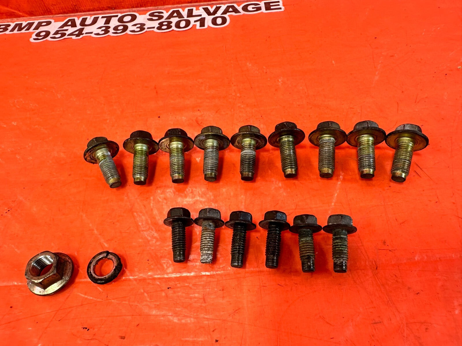 03 09 NISSAN 350Z   REAR SUBFRAME BRACE BRACKET BOLTS NUTS HARDWARE   OEM #2626