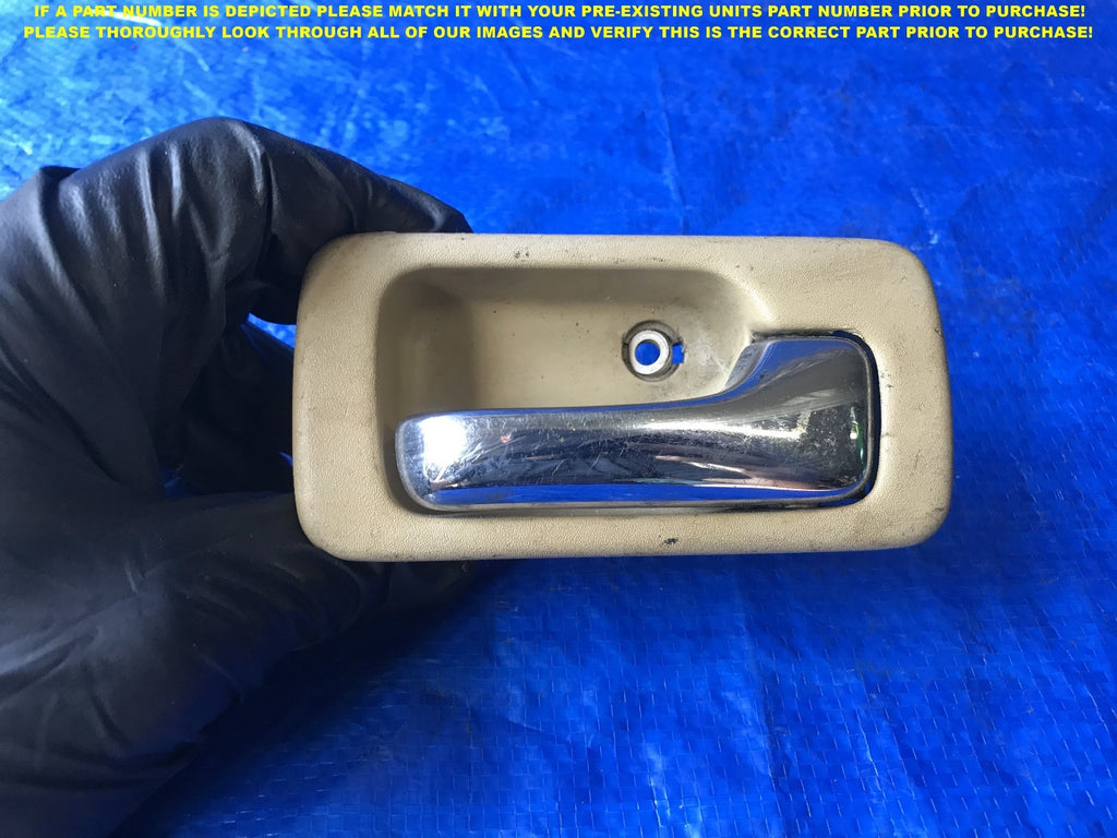 OEM 1990 1991 92 HONDA ACCORD SEDAN PASSENGER REAR RIGHT INTERIOR DOOR HANDLE 0