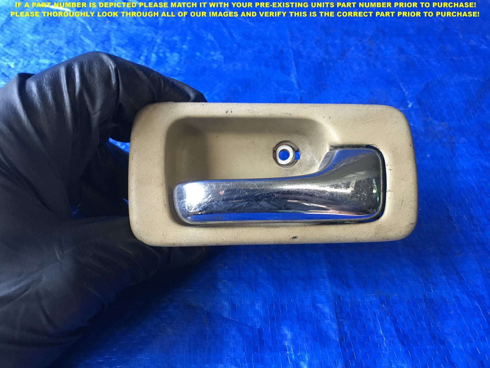 OEM 1990 1991 92 HONDA ACCORD SEDAN PASSENGER REAR RIGHT INTERIOR DOOR HANDLE 0