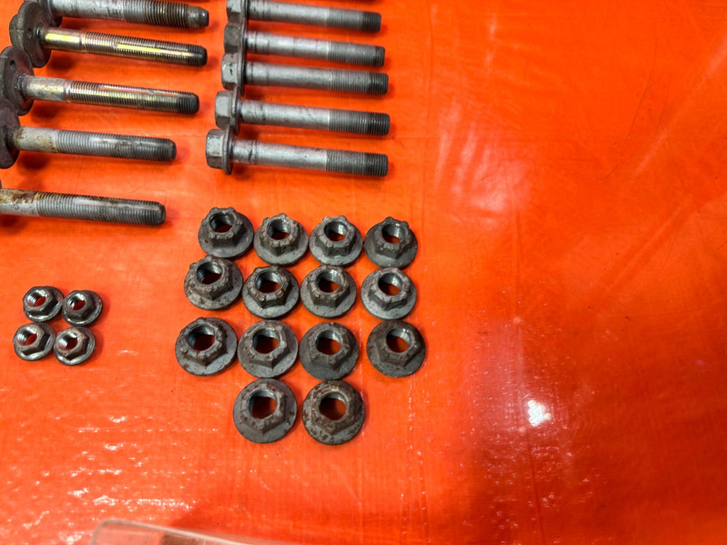 08 15 INFINITI G37 & Q60 COMPLETE REAR CONTROL AR CAMBER CASTER BOLTS OEM 3111