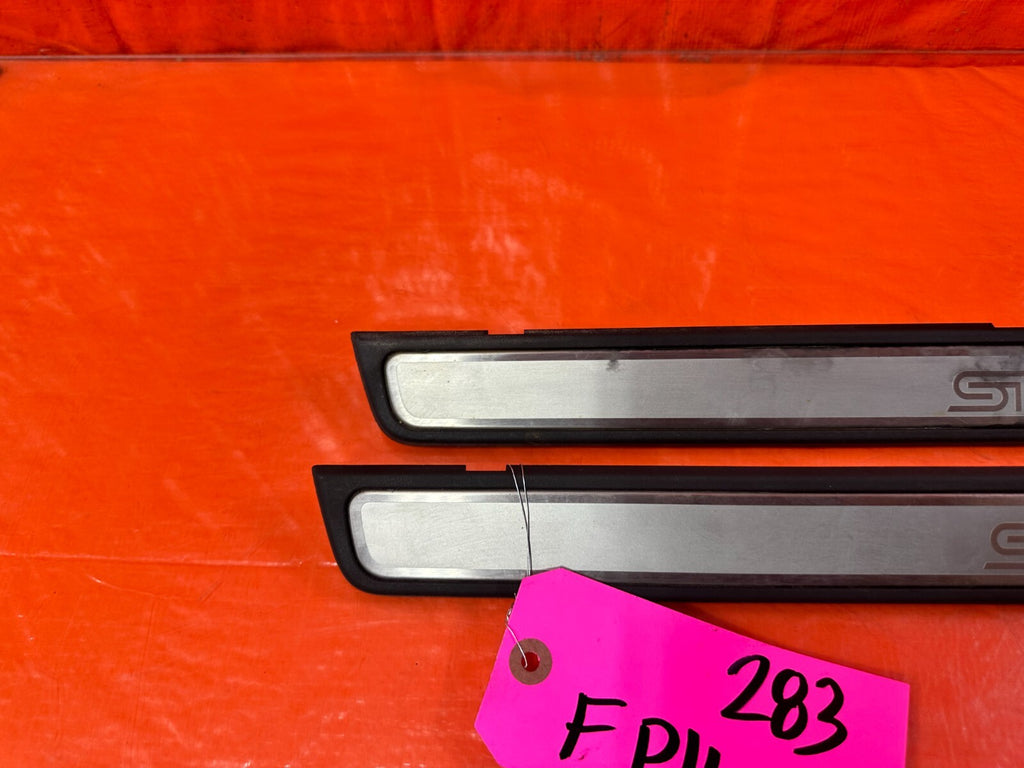 08 14 SUBARU IMPREZA WRX & STI WAGON   LEFT AND RIGHT FLOOR PILLARS SCUFF PLATE6