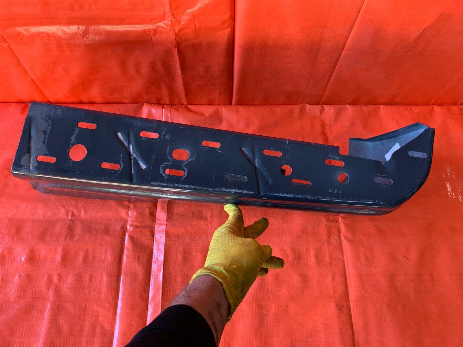 OEM 2015 2016 2017 FORD F150 PASSENGER RIGHT REAR BUMPER   NO SENSOR HOLE MODEL7