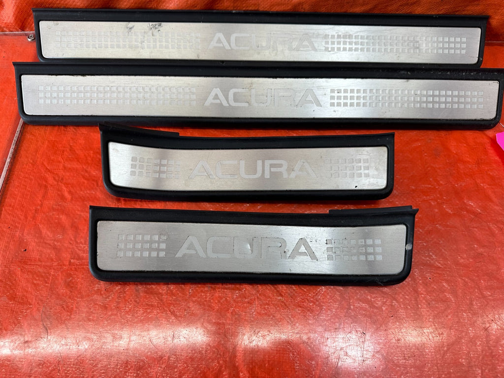 04 08 ACURA TL   LEFT AND RIGHT FLOOR PILLARS SCUFF PLATE SET   OEM #2341