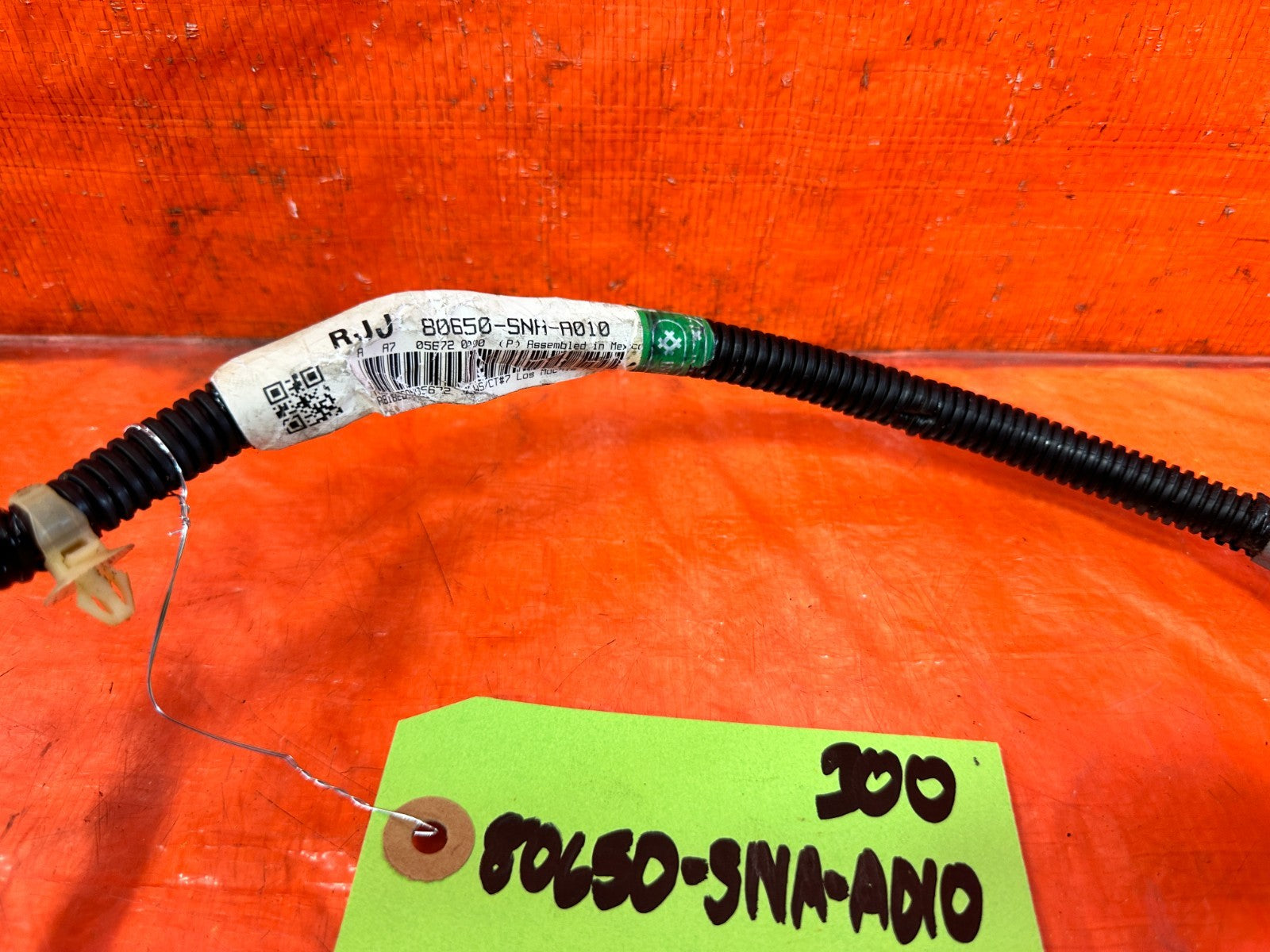 07 11 HONDA CIVIC SI SEDAN   HVAC BLOWER MOTOR RESISTOR HARNESS OEM #3002