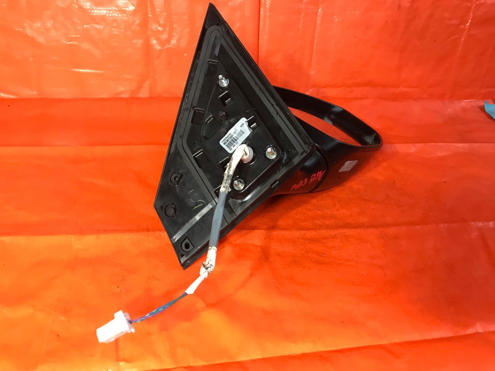 OEM 2014 14 NISSAN SENTRA PASSENGER RIGHT SIDE VIEW MIRROR   BLACK   963013SG0B6
