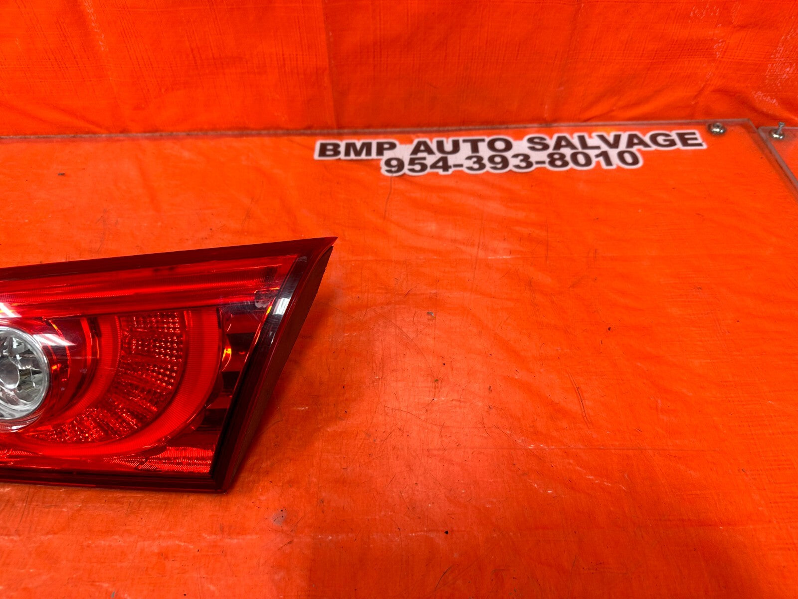 14 15 INFINITI Q50   DRIVER RIGHT TRUNK MOUNTED   INNER TAIL LIGHT LAMP OEM #Q501