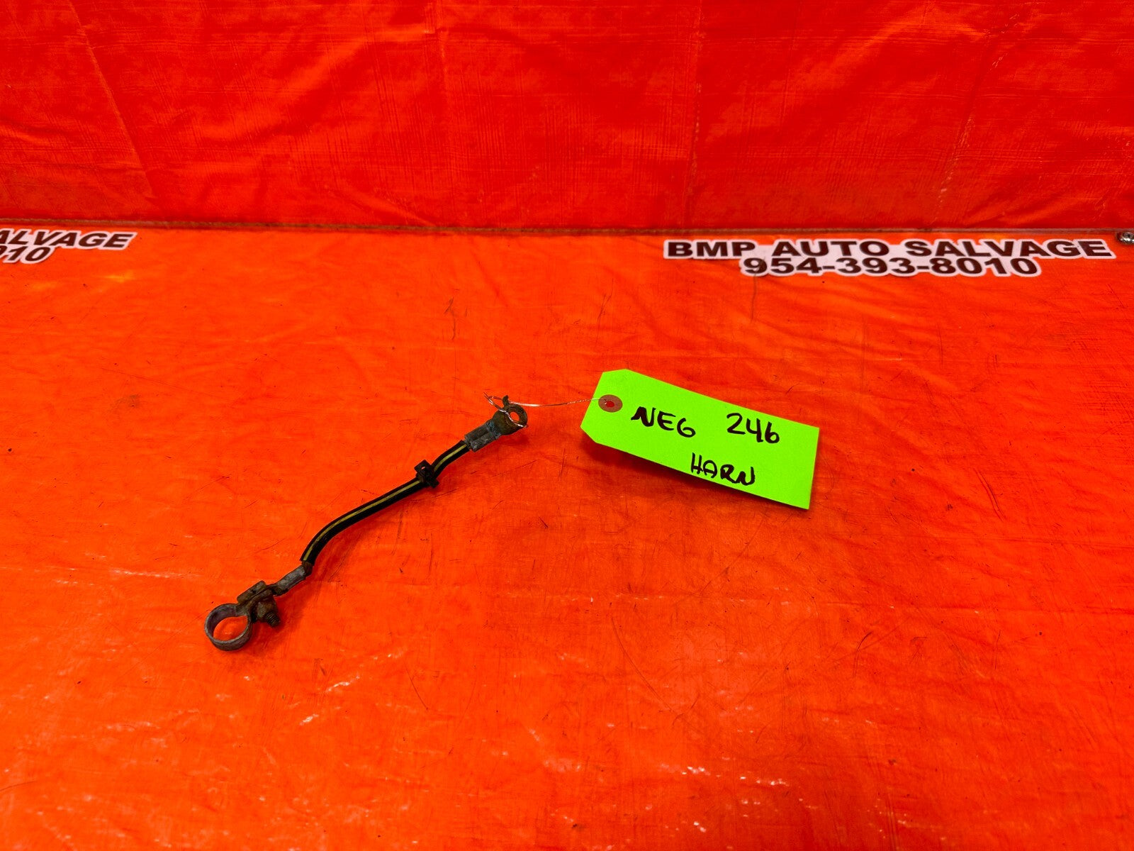 96 01 ACURA INTEGRA   NEGATIVE TERMINAL BATTERY GROUND WIRE HARNESS OEM #2466