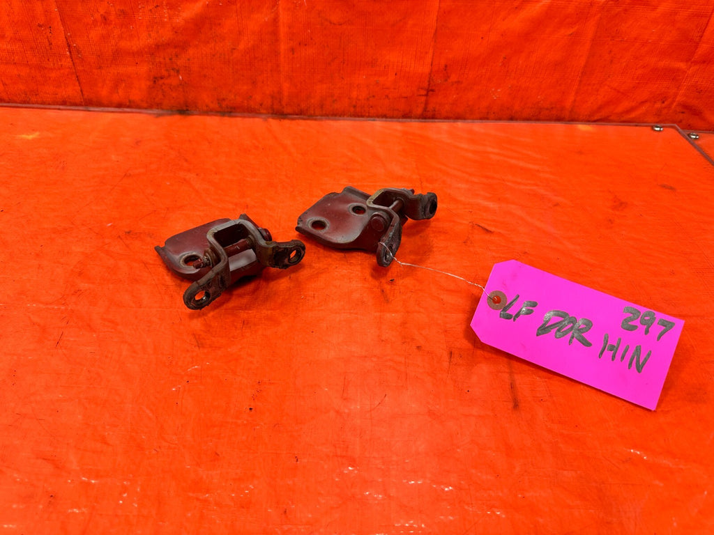 90 00 HONDA CIVIC SEDAN DRIVER LEFT FRONT DOOR HINGE SET UPPER LOWER OEM 2970