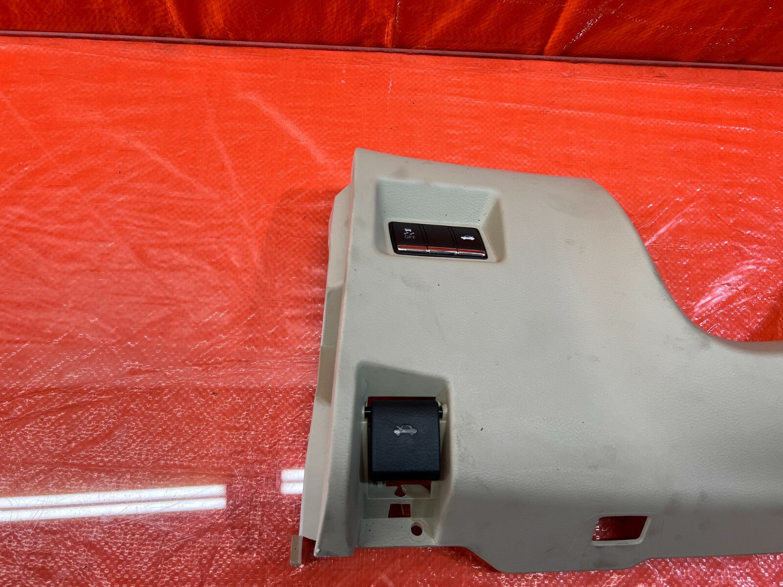 14 16 INFINITI Q50   KNEE TRIM UNDER STEERING COLUMN COVER   BEIGE   OEM #1056