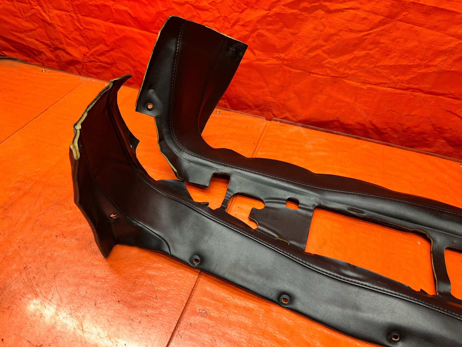 00 03 HONDA S2000 AP1 2.0L BLACK LEATHER CENTER CONSOLE TUNNEL TRIM COVER OEM #316