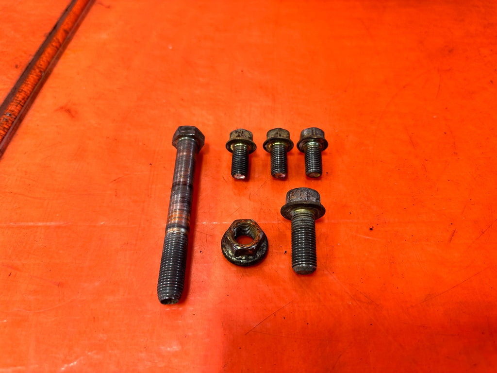 88 91 HONDA CIVIC   PASSENGER RIGHT TRANSMISSION MOTOR MOUNT BOLTS HARDWARE 3171