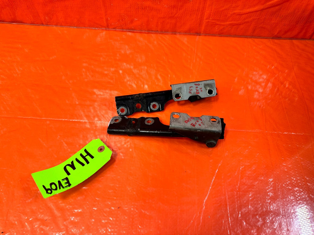 03 06 LANCER EVOLUTION VIII 8 EVO IX 9   LEFT RIGHT HOOD HINGES OEM #EVO90