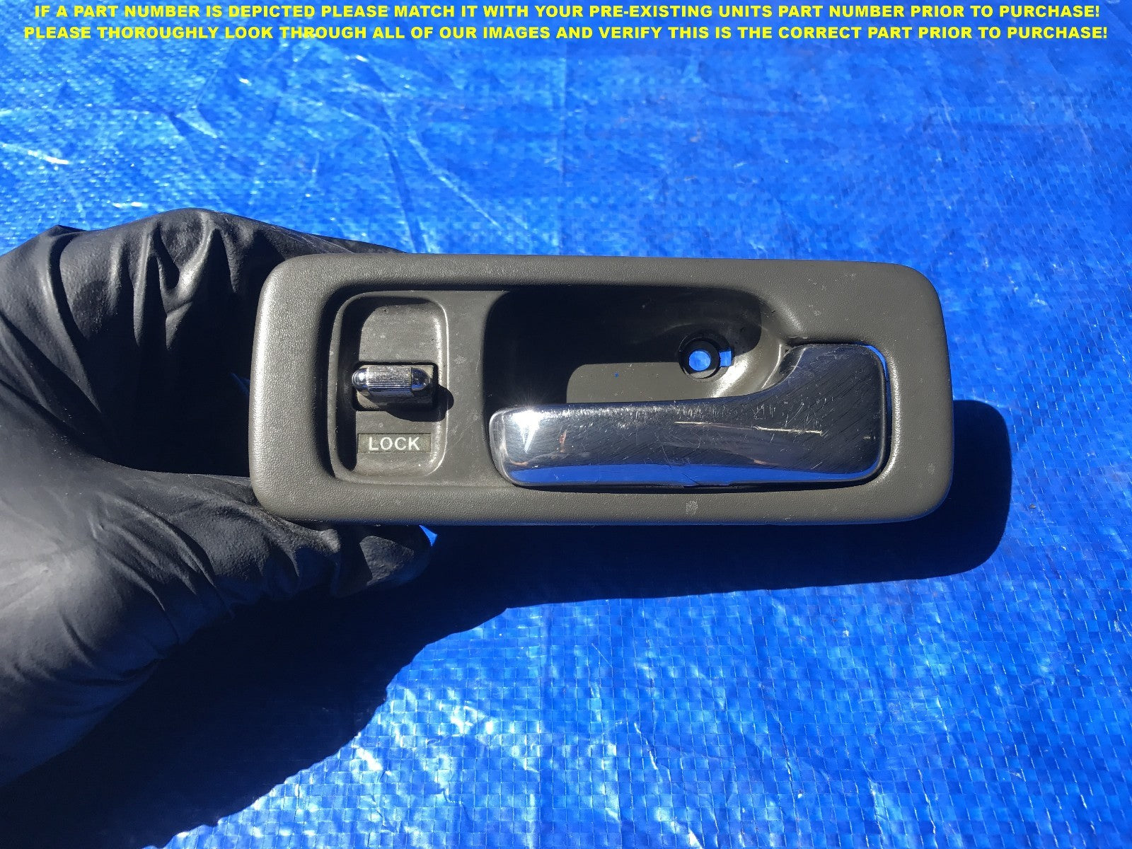 OEM 90 1991 92 HONDA ACCORD  SEDAN PASSENGER RIGHT FRONT INTERIOR DOOR HANDLE 0