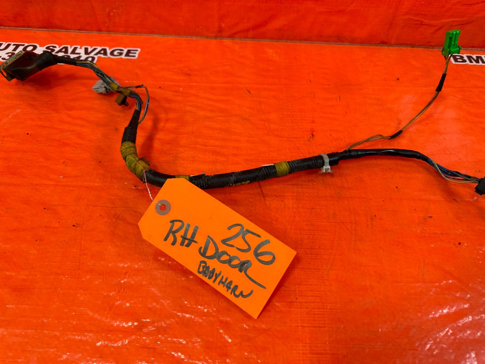 93 94 HONDA DEL SOL SI   RIGHT FRONT DOOR WIRING HARNESS WIRE LOOM OEM 2563