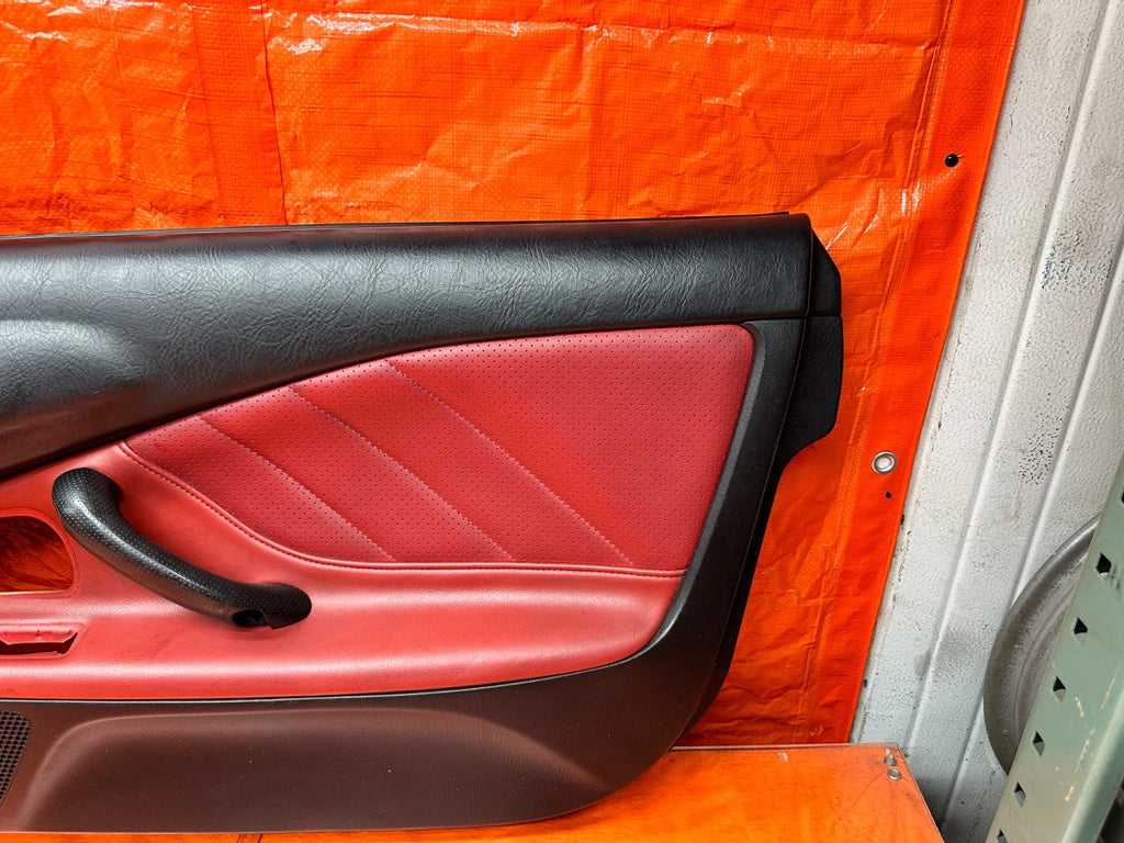 00 03 HONDA S2000 AP1 2.0L BLACK RED INTERIOR DOOR PANELS CARDS LEFT RIGHT #3377