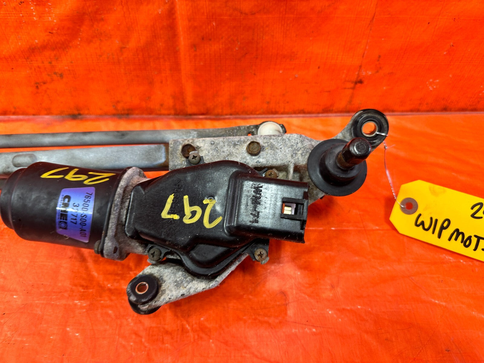 96 00 HONDA CIVIC   WINDSHIELD WIPER MOTOR AND WIPER LINKAGE COMBO   OEM #2972