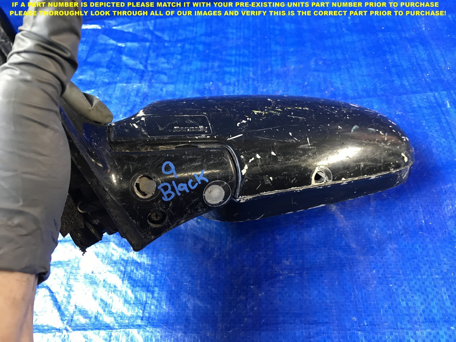 OEM 1990 1991 1992 1993 HONDA ACCORD DRIVER LEFT SIDE VIEW MIRROR        3
