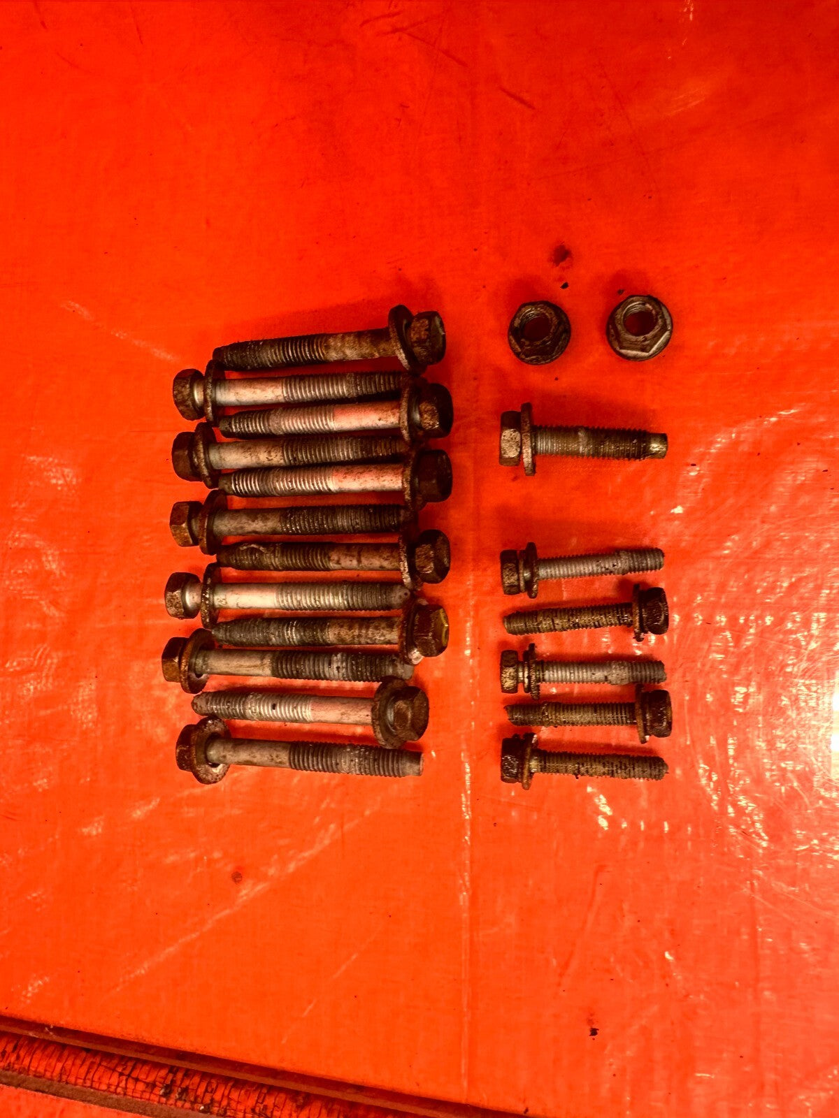 02 10 LEXUS SC430   3UZFE   ALUMINUM OIL PAN PORTION   BOLTS HARDWARE   OEM 2885