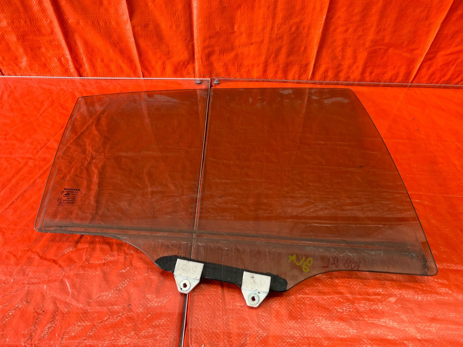 07 08 ACURA TL   DOOR GLASS WINDOW   PASSENGER RIGHT REAR SIDE   OEM FACTORY 1080