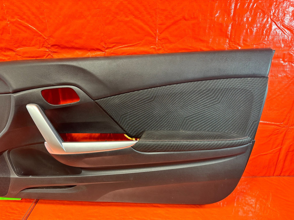 2013 13 HONDA CIVIC SI 2D COUPE   PASSENGER RIGHT DOOR PANEL DOOR CARD OEM #2695
