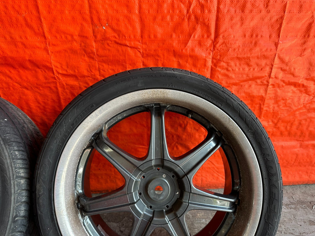 97 01 HONDA PRELUDE   UNKNOWN BRAND   7 SPOKE   18 INCH WHEELS W/ TIRES   #2103