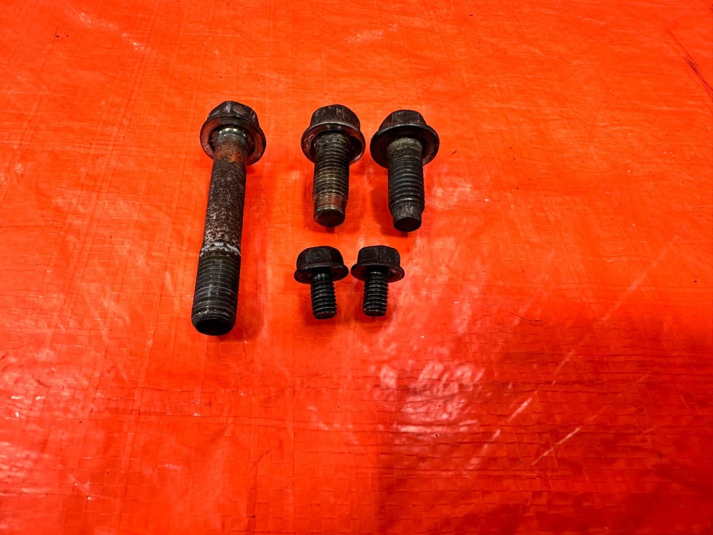 03 06 LANCER EVOLUTION VIII 8 EVO IX 9   FLYWHEEL DUST SHIELD COVER BOLTS #EVO96