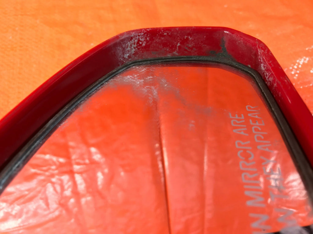 OEM 2003 2004 2005 G35   COUPE   PASSENGER RIGHT SIDE VIEW MIRROR   RED 9
