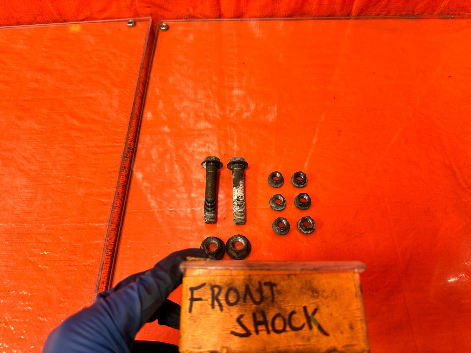 02 10 LEXUS SC430   FRONT SHOCK MOUNTING BOLT SET BOLTS HARDWARE   OEM #2880