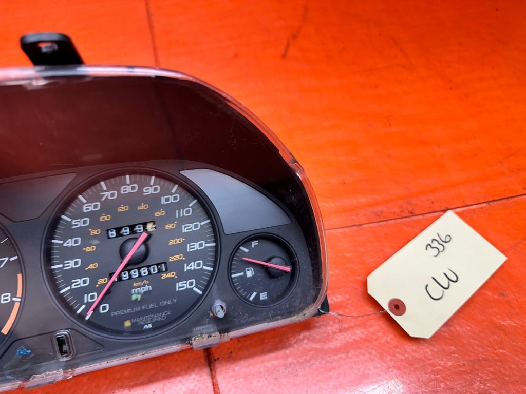 97 01 HONDA PRELUDE 2.2L MT MANUAL SPEEDOMETER INSTRUMENT GAUGE CLUSTER #3366