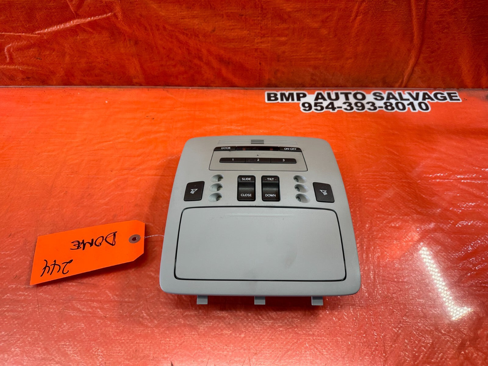 2009 09 LEXUS ES350   FRONT   DOME MAP READING LIGHT LAMP   LIGHT GRAY OEM #2440