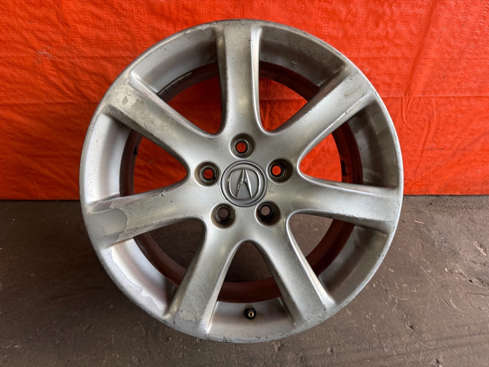 04 05 ACURA TSX   INDIVIDUAL SINGLE WHEEL RIM   7 SPOKE   OEM FACTORY #3249